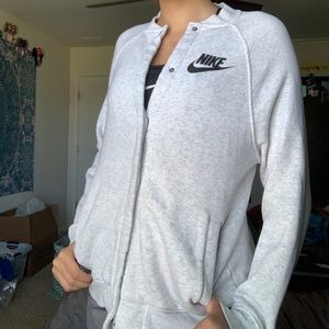 Nike button down sweatshirt